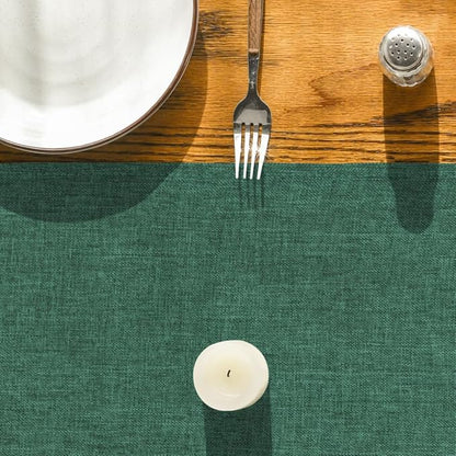 Artoid Mode Forest Green Table Runner, Seasonal Christmas Spring Washable Kitchen Dining Table Decoration for Home Party Decor 13x36 Inch