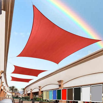 Royal Shade 10' x 15' Red Rectangle Square Sun Shade Sail Order to Make by RoyalShade