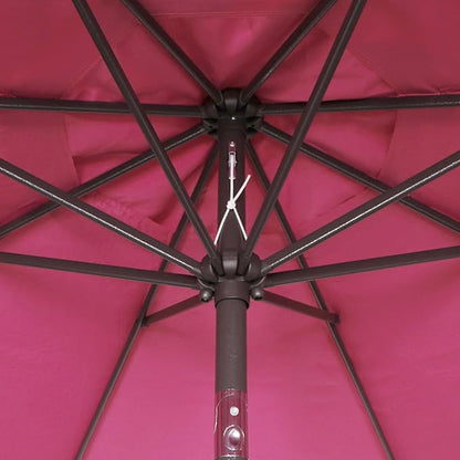 9' Outdoor Patio Umbrella, Outdoor Table Umbrella, Yard Umbrella, Market - Image 3