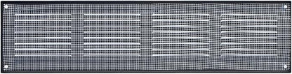Repa Market Air Vent Cover 16x4 Inch (Outer Dimensions) Anthracite Galvanized Steel Louvered Grill Cover with Mesh Screen/Wall or Ceiling Vent/HVAC Register for Indoor and Outdoor Ventilation