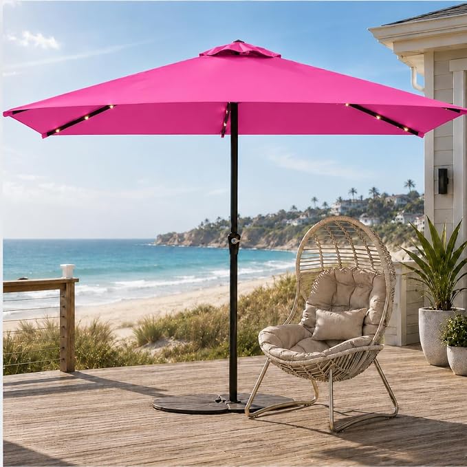 6.5 x 10ft Rectangular Patio Umbrella - Image 2