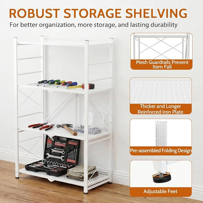 4 Tier Greenhouse Shelving Unit, Plant Stand, 1 Pack, No Assembly Required - Image 5