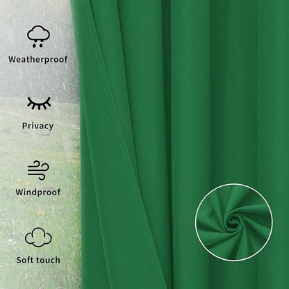 Easy-Going Outdoor Curtains for Patio 1 Panel, 54x120 inch, Weatherproof - Image 6