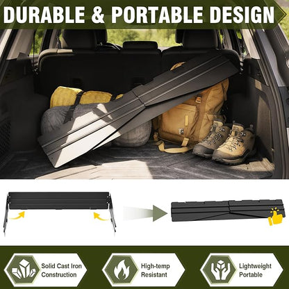 Bestfire Universal 54.3in Windpanel for 2 Burner Camping Stoves, Compatible with Most Outdoor Propane Stove Models, Portable Windshield for BBQ & Backyard Cooking, Easy to Install