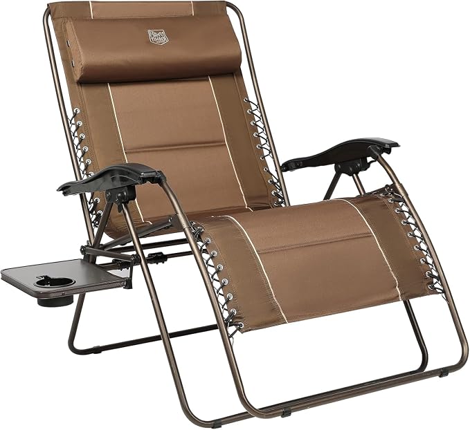 TIMBER RIDGE Oversized Zero Gravity Chair, 33In Wide XXL Zero Gravity Reclining by TIMBERRIDGE
