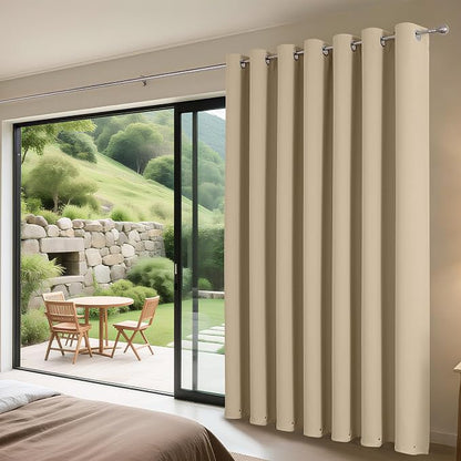 Joydeco Blackout Patio Sliding Door Curtains, Privacy Room Divider Curtains | - Image 3