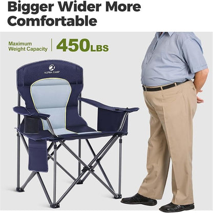 ALPHA CAMP Oversized Fully Padded Camping Chairs - Image 3