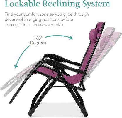 Best Choice Products Oversized Zero Gravity Chair, Folding Outdoor Patio - Image 6