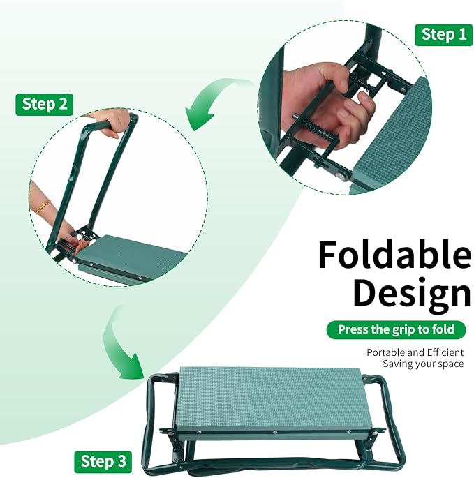 Portable Foldable Garden Kneeler and Seat - Image 4
