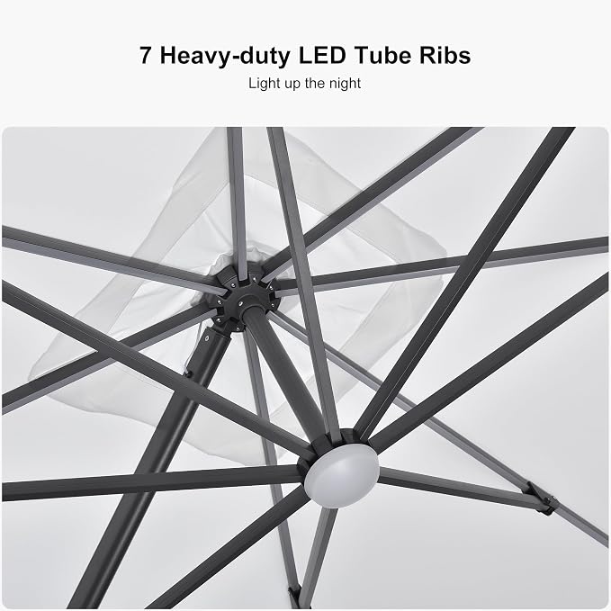 PURPLE LEAF Cantilever Umbrella - Image 4
