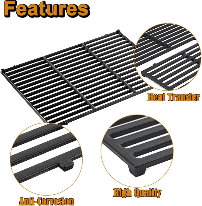 66095 Genesis II E-310 Grill Grates Replacement Parts for Weber Genesis II E-335 II E-315 II E335 II E-330 II S-335 II SE-310 II S-345 II SE-345 II SE-330 II 300 Series GS4 66802 Cooking Grates