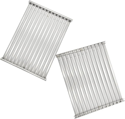 S375 Stainless Steel Cooking Grid Grates Replacement Parts for TEC Patio II and Sterling II Gas Grill (2-Pack) 14-3/4" X 12-3/4"