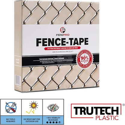 Chain Link Fence Privacy Tape (Desert Tan)