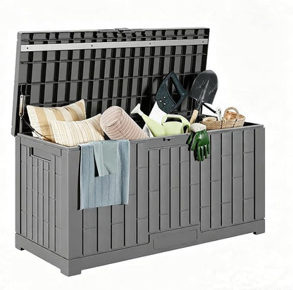 80 Gallon Resin Deck Box, Package Delivery Box by LAUSAINTHOME