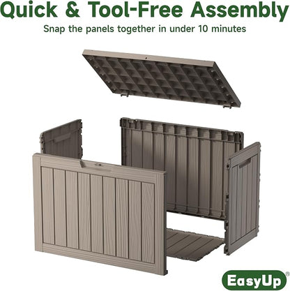 55 Gal Waterproof Outdoor Storage Box UV Resistant Deck Box | Durable resin - Image 5