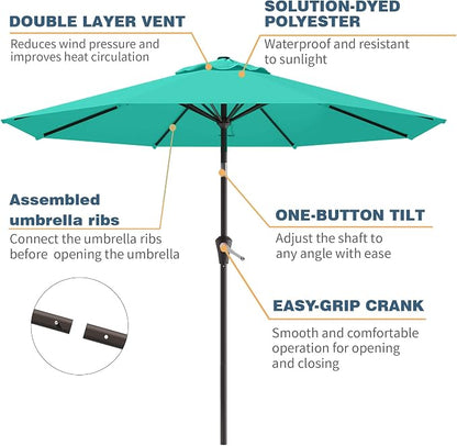 10FT Patio Umbrella, Outdoor Umbrella - Image 2