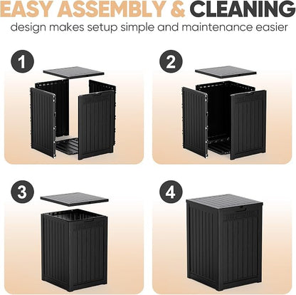 56 Gal Waterproof Outdoor Storage Box UV Resistant Deck Box | Durable resin - Image 7