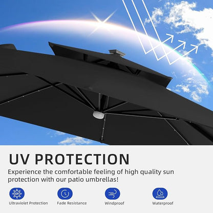 JZ-DZS Cantilever Patio Umbrella - Image 8
