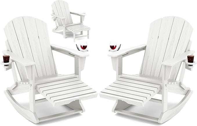 Adirondack Rocking Chair Set of 2 by KINGYES
