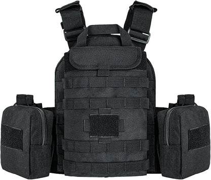 YAKEDA Tactical Outdoor Training Vest - Molle Vest With Multi-Functional Pouches For Training, Hunting & Hiking