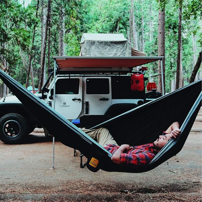 Wise Owl Outfitters Camping Hammock – 500lbs Portable Hammock with Tree Straps - Travel, Backpacking, Hiking, Outdoors Camping Gear - Single or Double