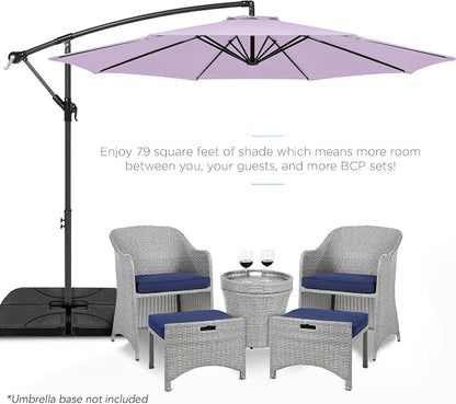 Best Choice Products 10ft Offset Cantilever Hanging Market Patio Umbrella - Image 2