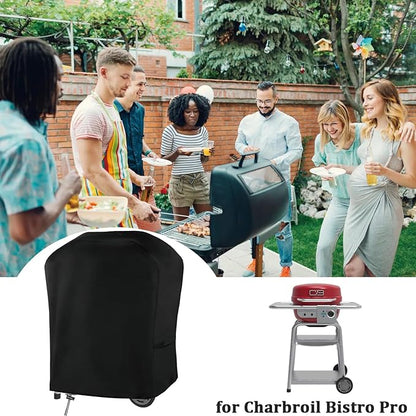 Grill Cover for Charbroil Bistro Pro Electric Grill, Waterproof Outdoor Griddle Cover for Char Broil Bistro Pro Grill Model 25302145 25302146 25302148 25302161 CB1250073P4 Gas Grill Accessories