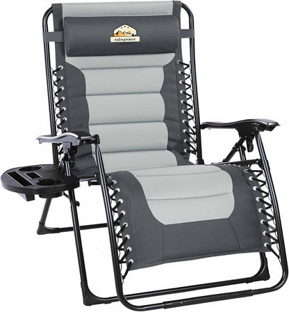 Colegence Oversized Padded Zero Gravity Chair, 400 lb, 0-170° locking recline by ColegenceOutdoor