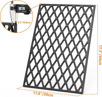 onlyfire Cast Iron Cooking Grate for Weber Spirit 300 Gas Grills with Front Control Konbs, Weber 7638 Grill Grate Replacement for Spirit E/S 310, E/S 320, E/S 330 (Year 2007-2017)