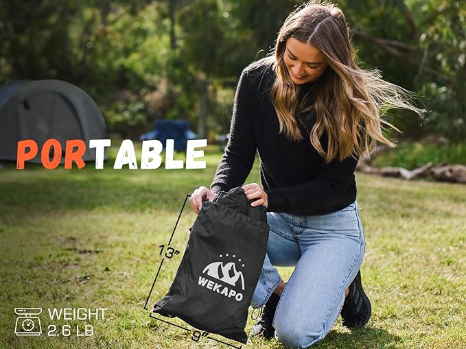 WEKAPO Inflatable Sun Lounger, Air Sofa, Hammock, Portable, Waterproof and Leak-Proof, Ideal for Backyard, Beach, Travel, Camping, Picnics and Music Festivals