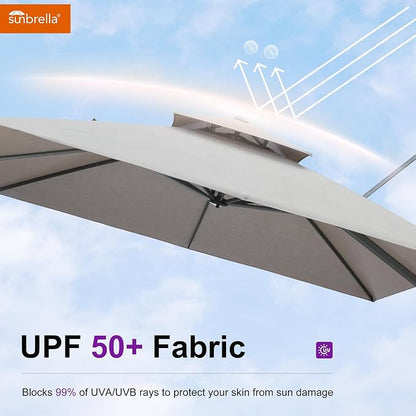 PURPLE LEAF Sunbrella Patio Outdoor Umbrella - Image 5