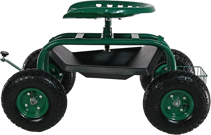 Sunnydaze Rolling Garden Cart - Image 9