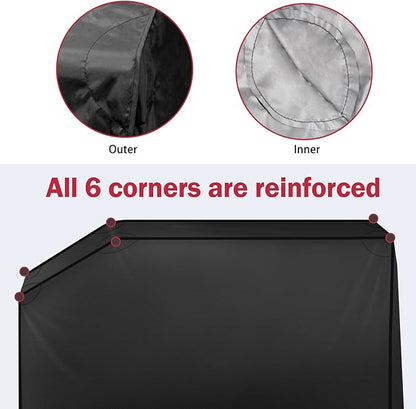 iCOVER 28 inch Griddle Cover for Blackstone,Waterproof Lightweight Polyester Flat Top BBQ Covers for 28" Outdoor Cooking Gas Grill Griddles with One Side Shelf