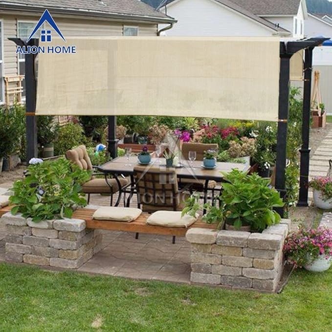 Alion Home Custom HDPE Permeable Canopy Sun Shade Cover Replacement - Image 4