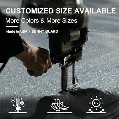 SUNNY GUARD Custom Size 6'x7' Brown Sun Shade Sail Rectangle UV Block Shade - Image 8