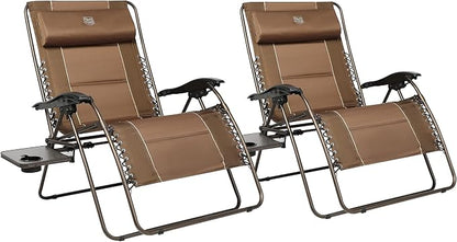 TIMBER RIDGE Oversized Zero Gravity Chair, 33In Wide XXL Zero Gravity Reclining by TIMBERRIDGE