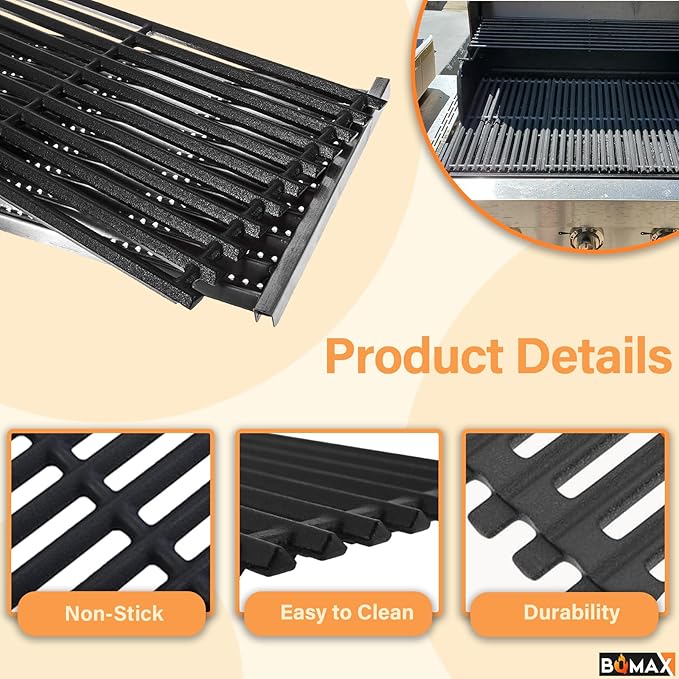 BQMAX 17" Cooking Grate Replacement Parts for Charbroil TRU Infrared 3 Burner 463242516 463355220 466242516 463246018 466242515 466242615 463243016 G466-2400-W1 for Charbroil Grill Replacement Parts