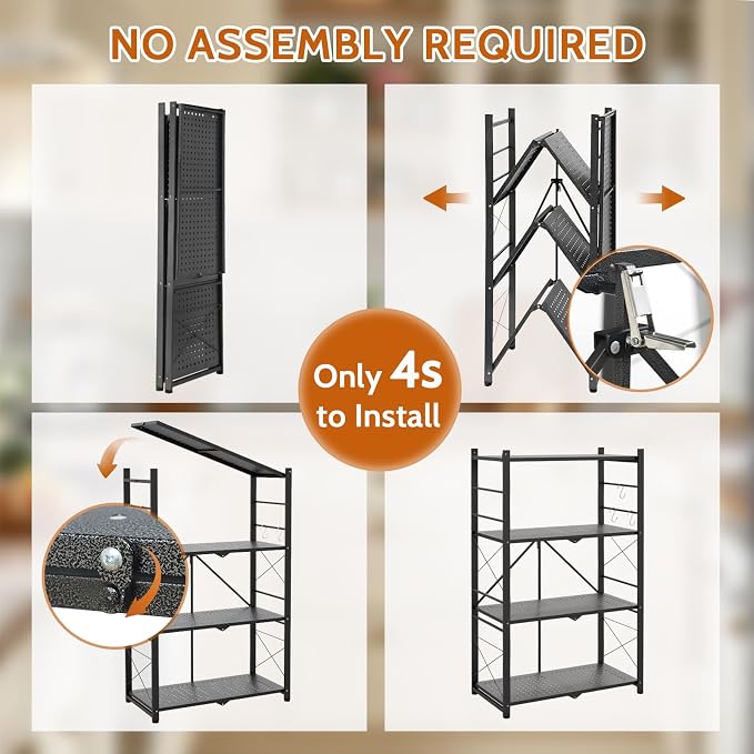 4 Tier Greenhouse Shelving Unit, Plant Stand, 1 Pack, No Assembly Required - Image 6