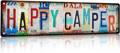 LALAWELL Camping Essentials Gear RV Accessories for Inside Camper Decor Must Haves Funny Stuff Cool Gifts for Men Travel Trailers Bedroom Wall Art