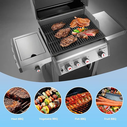 69787 Grill Burner for Weber Spirit 300 Series Spirit 330, Spirit 335 Grills with Front Mounted Control Knobs, 18 Inch Burner Tube kit for Spirit E-330 Spirit SP-335, 68948 65518 Replacement Parts