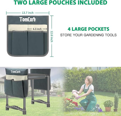 TomCare Garden Kneeler and Seat, 11.12" Kneeling Pad Sturdy Garden Bench - Image 4