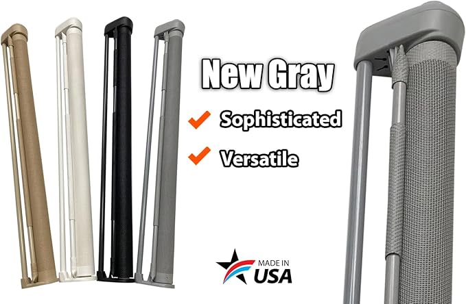 Retract-A-Gate 72" Gray: The Original and only Made in USA Retractable Baby, Dog, & Cat Gate