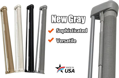 Retract-A-Gate 72" Gray: The Original and only Made in USA Retractable Baby, Dog, & Cat Gate