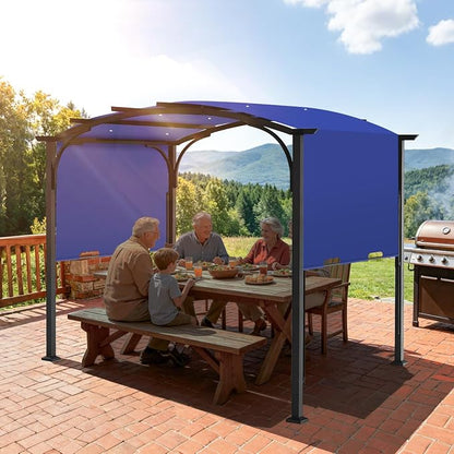 slashome 200" x 103" Pergola Replacement Canopy, Fits L-PG152PST-B, UV Resistant - Image 7