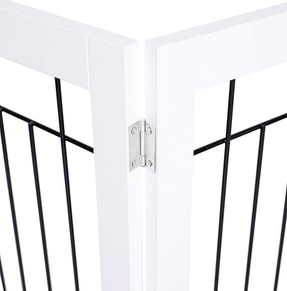 Internet's Best Traditional Wire Dog Gate - 3 Panel - 30" Tall - White