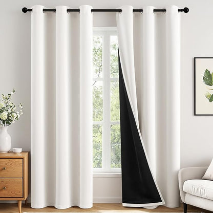 MIULEE Ivory 100% Blackout Curtains by MIULEE