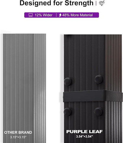PURPLE LEAF Outdoor Aluminum Pergola 10'x10' - Image 5