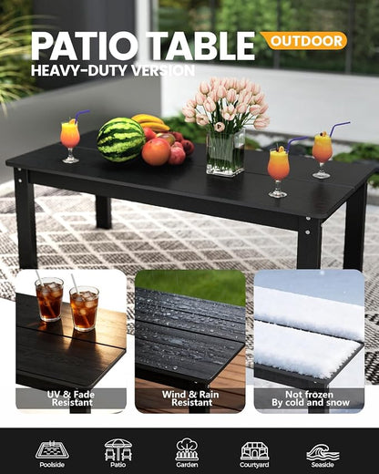 Adirondack Coffee Table, All-Weather HDPE, 304 stainless steel hardware - Image 4
