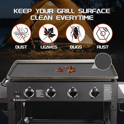 Silicone Griddle Mat for Blackstone 36 Inch Griddle, Heavy Duty Food Grade Silicone Griddle Cover, Griddle Accessories for Blackstone Grill, All Season Protective Cover (Gray)