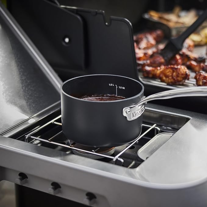 Weber Genesis S-335 Natural Gas Grill for Outdoor Cooking, 3 Burners and 1 Side Burner, Stainless Steel
